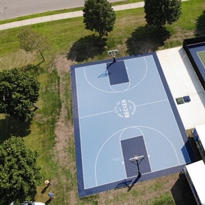 Impact-Absorbing Flooring for Backyard Courts
