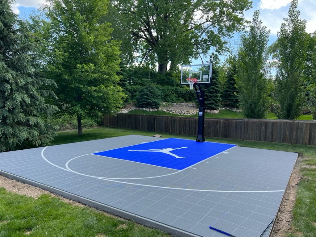 Small Backyard Basketball Court